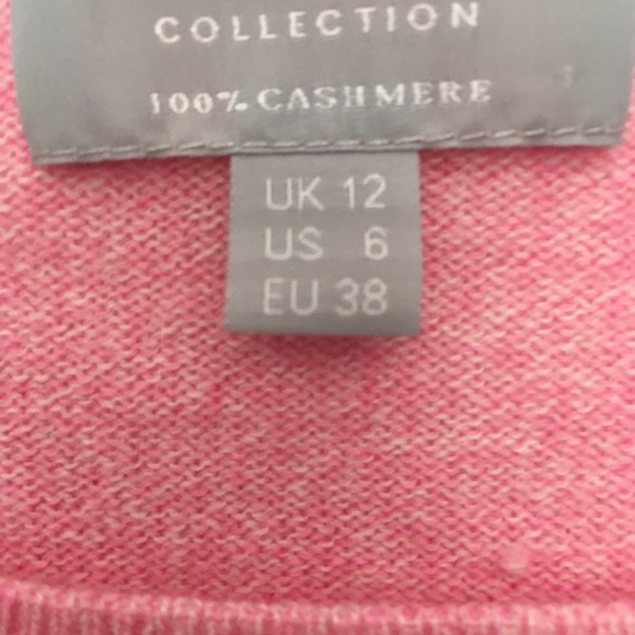 Pink 3/4 sleeve sweater size 6 - Picture 2 of 3